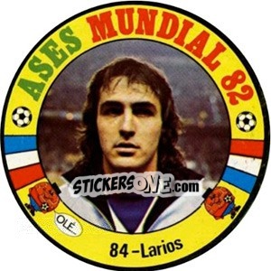 Sticker Larios - Espanha 82 n. 84 - Fernando Mas