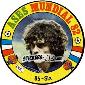 Sticker Six - Espanha 82 - Fernando Mas