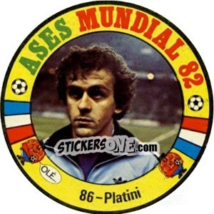 Cromo Platini - Espanha 82 - Fernando Mas