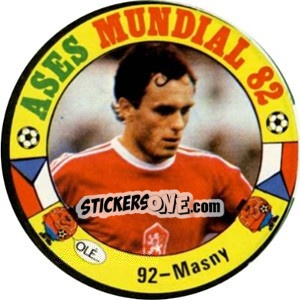 Sticker Masny - Espanha 82 - Fernando Mas