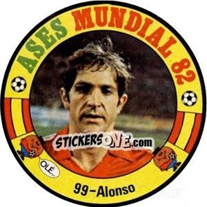 Sticker Alonso - Espanha 82 - Fernando Mas