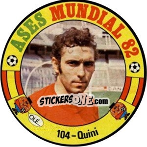 Sticker Quini - Espanha 82 - Fernando Mas