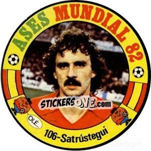 Sticker Satrústegui - Espanha 82 - Fernando Mas
