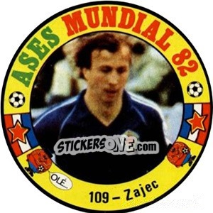 Sticker Zajec - Espanha 82 - Fernando Mas