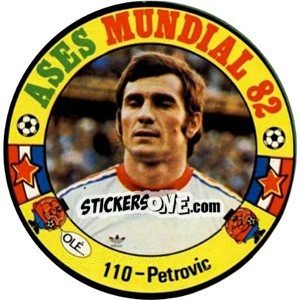 Sticker Petrovic - Espanha 82 - Fernando Mas
