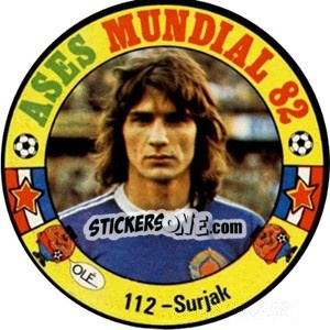 Sticker Surjak - Espanha 82 - Fernando Mas