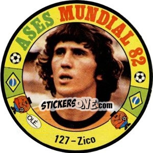 Sticker Zico - Espanha 82 - Fernando Mas