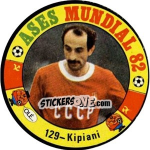 Cromo Kipiani - Espanha 82 - Fernando Mas