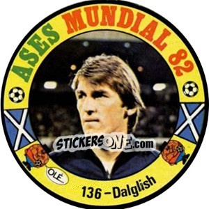 Sticker Dalglish - Espanha 82 - Fernando Mas