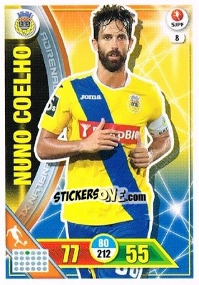 Sticker Nuno Coelho - Liga NOS 2016-2017. Adrenalyn XL n. 8 - Panini