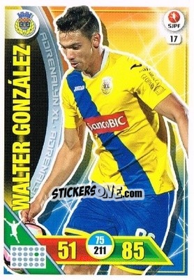 Sticker Walter González - Liga NOS 2016-2017. Adrenalyn XL - Panini
