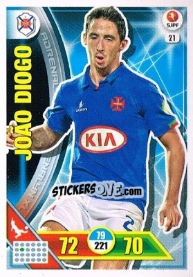 Sticker João Diogo - Liga NOS 2016-2017. Adrenalyn XL n. 21 - Panini