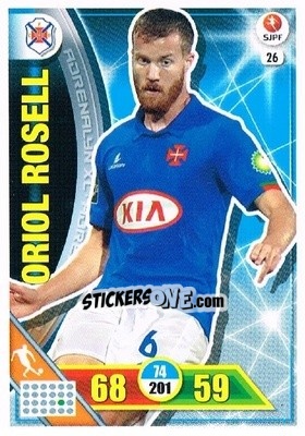 Sticker Oriol Rosell - Liga NOS 2016-2017. Adrenalyn XL n. 26 - Panini