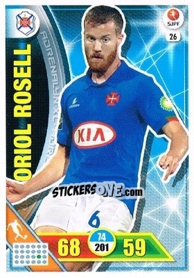 Cromo Oriol Rosell - Liga NOS 2016-2017. Adrenalyn XL - Panini