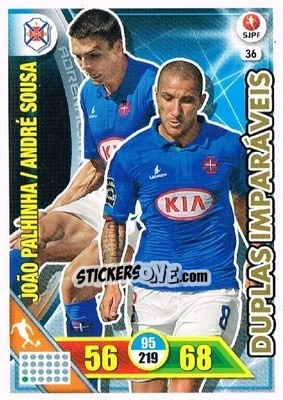 Sticker André Sousa / João Palhinha - Liga NOS 2016-2017. Adrenalyn XL n. 36 - Panini