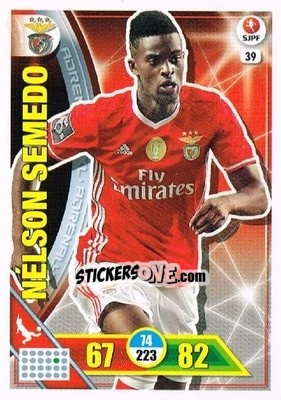 Sticker Nélson Semedo - Liga NOS 2016-2017. Adrenalyn XL n. 39 - Panini