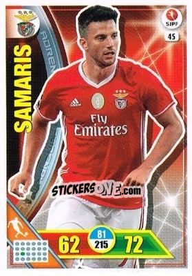 Sticker Andreas Samaris - Liga NOS 2016-2017. Adrenalyn XL n. 45 - Panini