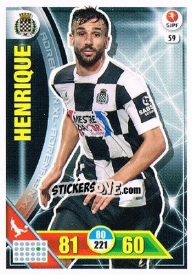 Cromo Nuno Henrique - Liga NOS 2016-2017. Adrenalyn XL n. 59 - Panini