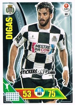 Sticker Digas - Liga NOS 2016-2017. Adrenalyn XL n. 68 - Panini