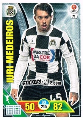 Sticker Iuri Medeiros - Liga NOS 2016-2017. Adrenalyn XL n. 71 - Panini