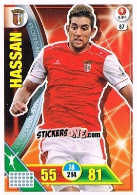 Sticker Ahmed Hassan - Liga NOS 2016-2017. Adrenalyn XL n. 87 - Panini