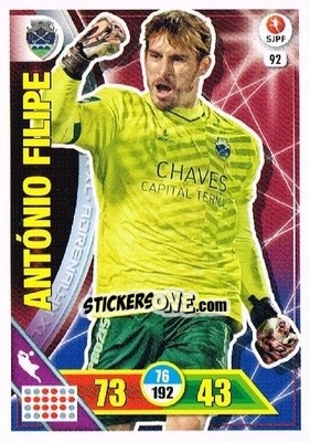 Figurina Antonio Filipe - Liga NOS 2016-2017. Adrenalyn XL n. 92 - Panini