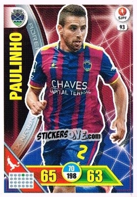 Figurina Paulinho - Liga NOS 2016-2017. Adrenalyn XL n. 93 - Panini