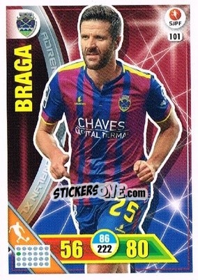 Figurina Bruno Braga - Liga NOS 2016-2017. Adrenalyn XL - Panini