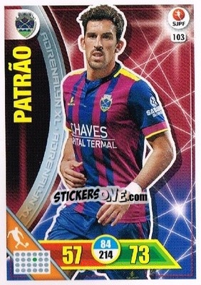 Sticker João Patrão - Liga NOS 2016-2017. Adrenalyn XL - Panini