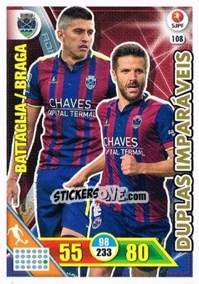 Figurina Battaglia / Bruno Braga - Liga NOS 2016-2017. Adrenalyn XL n. 108 - Panini