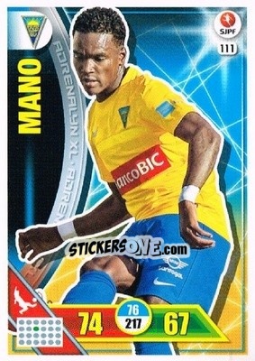Cromo Mano - Liga NOS 2016-2017. Adrenalyn XL n. 111 - Panini