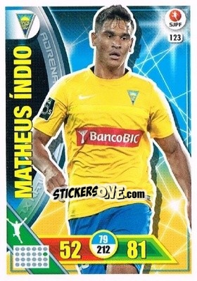 Sticker Matheus Índio - Liga NOS 2016-2017. Adrenalyn XL n. 123 - Panini