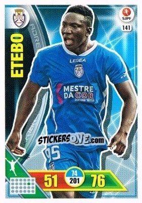 Sticker Oghenekaro Etebo - Liga NOS 2016-2017. Adrenalyn XL n. 141 - Panini