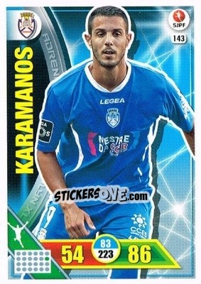 Figurina Tasos Karamanos - Liga NOS 2016-2017. Adrenalyn XL n. 143 - Panini