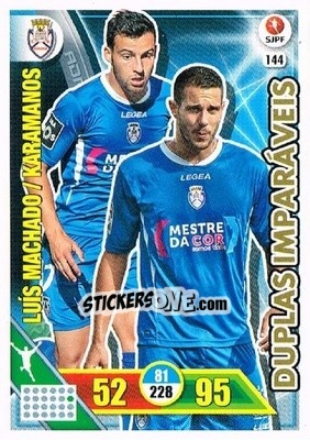 Figurina Tasos Karamanos / Luís Machado - Liga NOS 2016-2017. Adrenalyn XL n. 144 - Panini