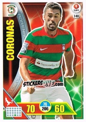 Sticker Pedro Coronas - Liga NOS 2016-2017. Adrenalyn XL n. 148 - Panini