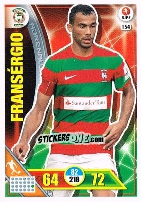 Figurina Fransérgio - Liga NOS 2016-2017. Adrenalyn XL - Panini