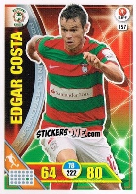 Sticker Edgar Costa - Liga NOS 2016-2017. Adrenalyn XL n. 157 - Panini
