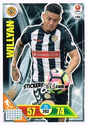 Sticker Willyan - Liga NOS 2016-2017. Adrenalyn XL n. 190 - Panini