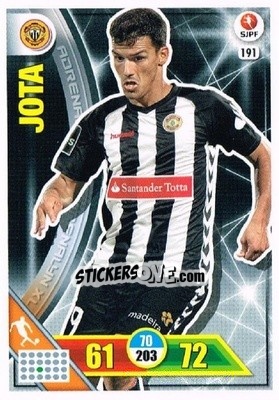 Sticker Jota - Liga NOS 2016-2017. Adrenalyn XL n. 191 - Panini