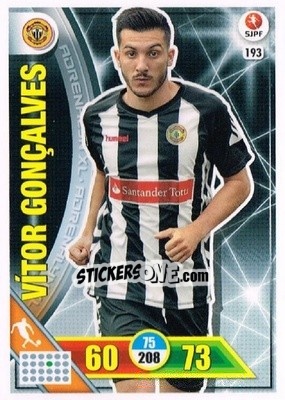 Sticker Vítor Gonçalves - Liga NOS 2016-2017. Adrenalyn XL n. 193 - Panini