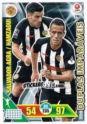 Sticker Okacha Hamzaoui / Salvador Agra - Liga NOS 2016-2017. Adrenalyn XL n. 198 - Panini