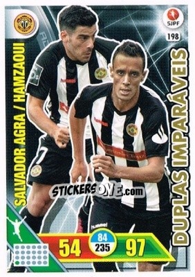 Cromo Okacha Hamzaoui / Salvador Agra - Liga NOS 2016-2017. Adrenalyn XL - Panini