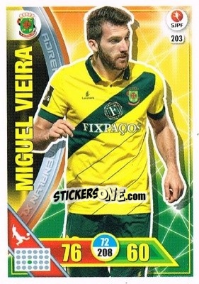 Sticker Miguel Vieira - Liga NOS 2016-2017. Adrenalyn XL n. 203 - Panini
