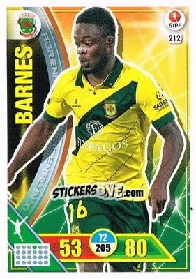 Sticker Barnes - Liga NOS 2016-2017. Adrenalyn XL n. 212 - Panini
