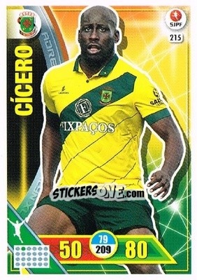 Sticker Cícero - Liga NOS 2016-2017. Adrenalyn XL n. 215 - Panini