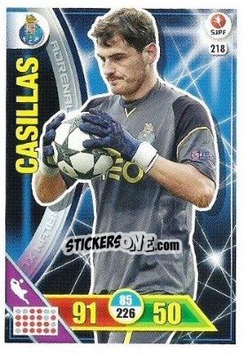 Sticker Iker Casillas - Liga NOS 2016-2017. Adrenalyn XL n. 218 - Panini
