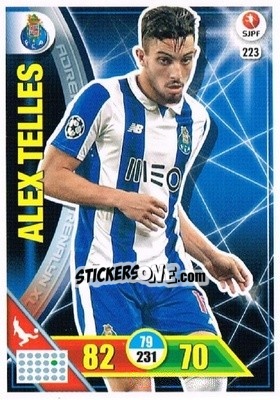 Sticker Alex Telles - Liga NOS 2016-2017. Adrenalyn XL n. 223 - Panini