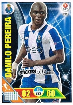 Sticker Danilo Pereira - Liga NOS 2016-2017. Adrenalyn XL n. 224 - Panini