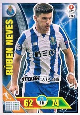 Sticker Rúben Neves - Liga NOS 2016-2017. Adrenalyn XL n. 226 - Panini